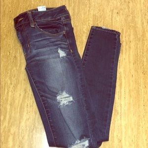 American Eagle distressed skinnies